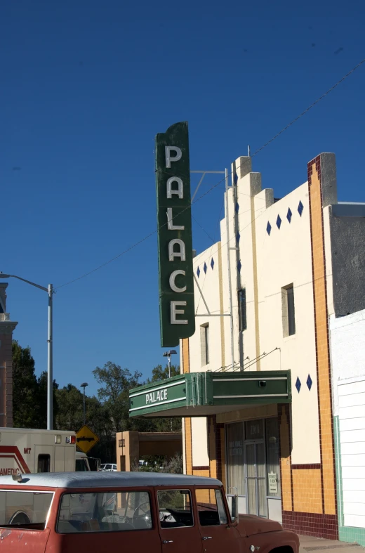 a building with cars parked in front of it