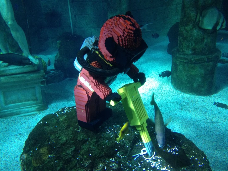 an orca gun being used in underwater game