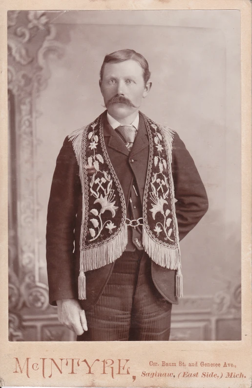 a man is dressed in a vest and tie