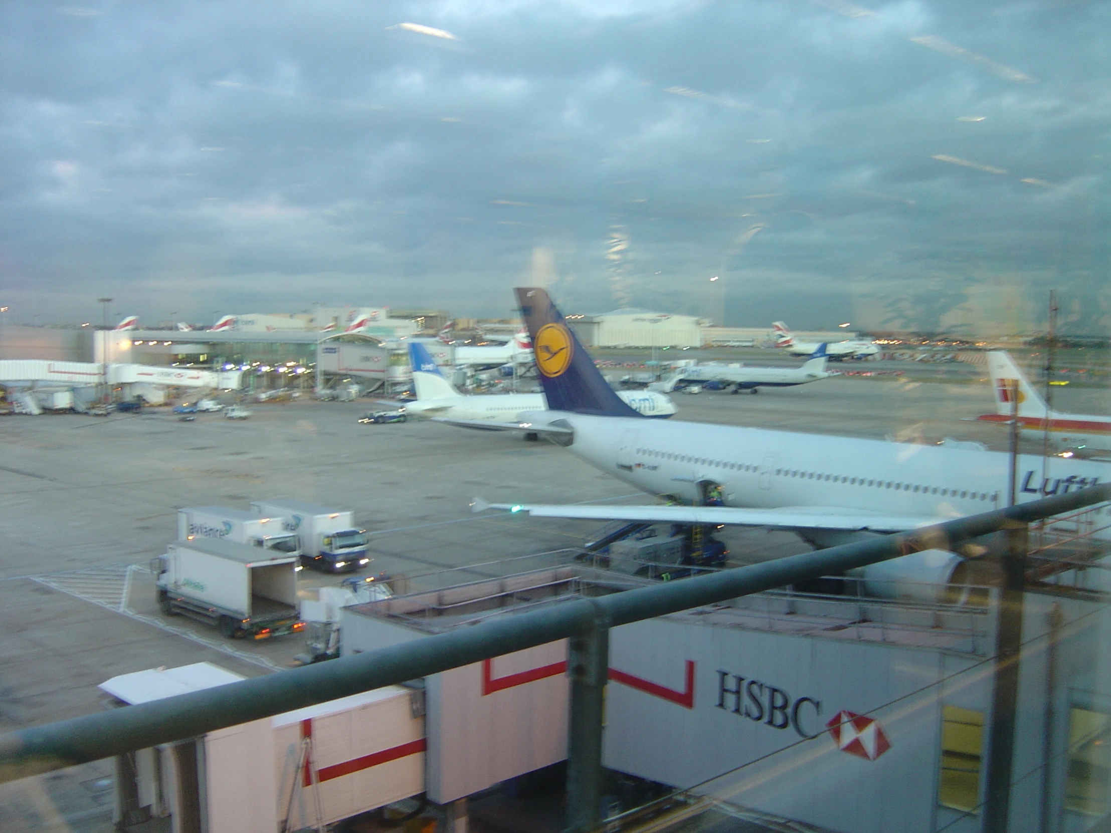 an airplane that is on the runway at an airport