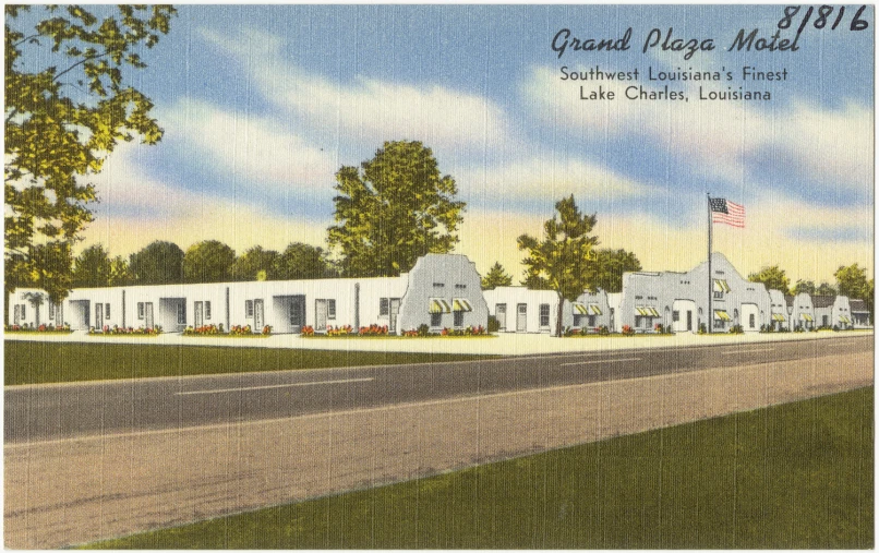 a postcard showing the first place in the great place el project