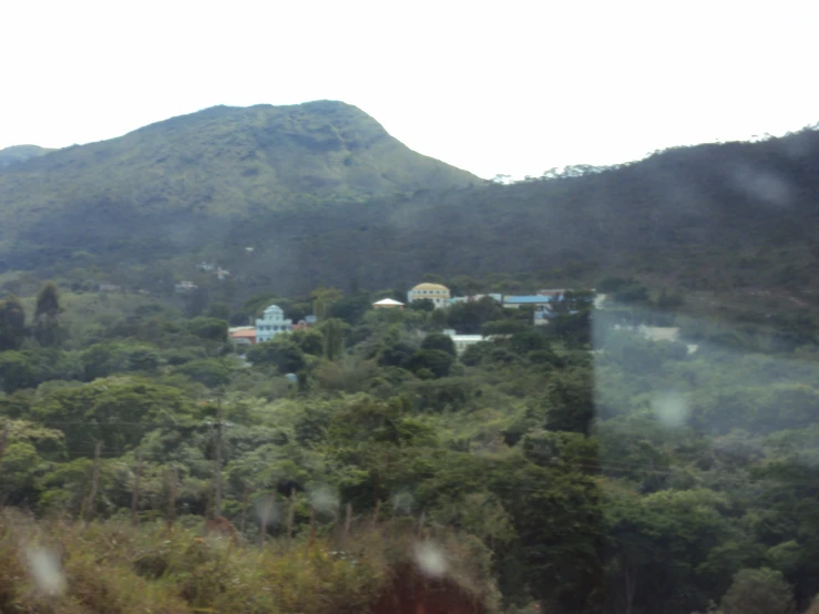 some houses on top of the hill side