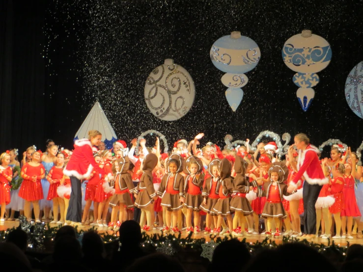 an image of christmas concert on stage