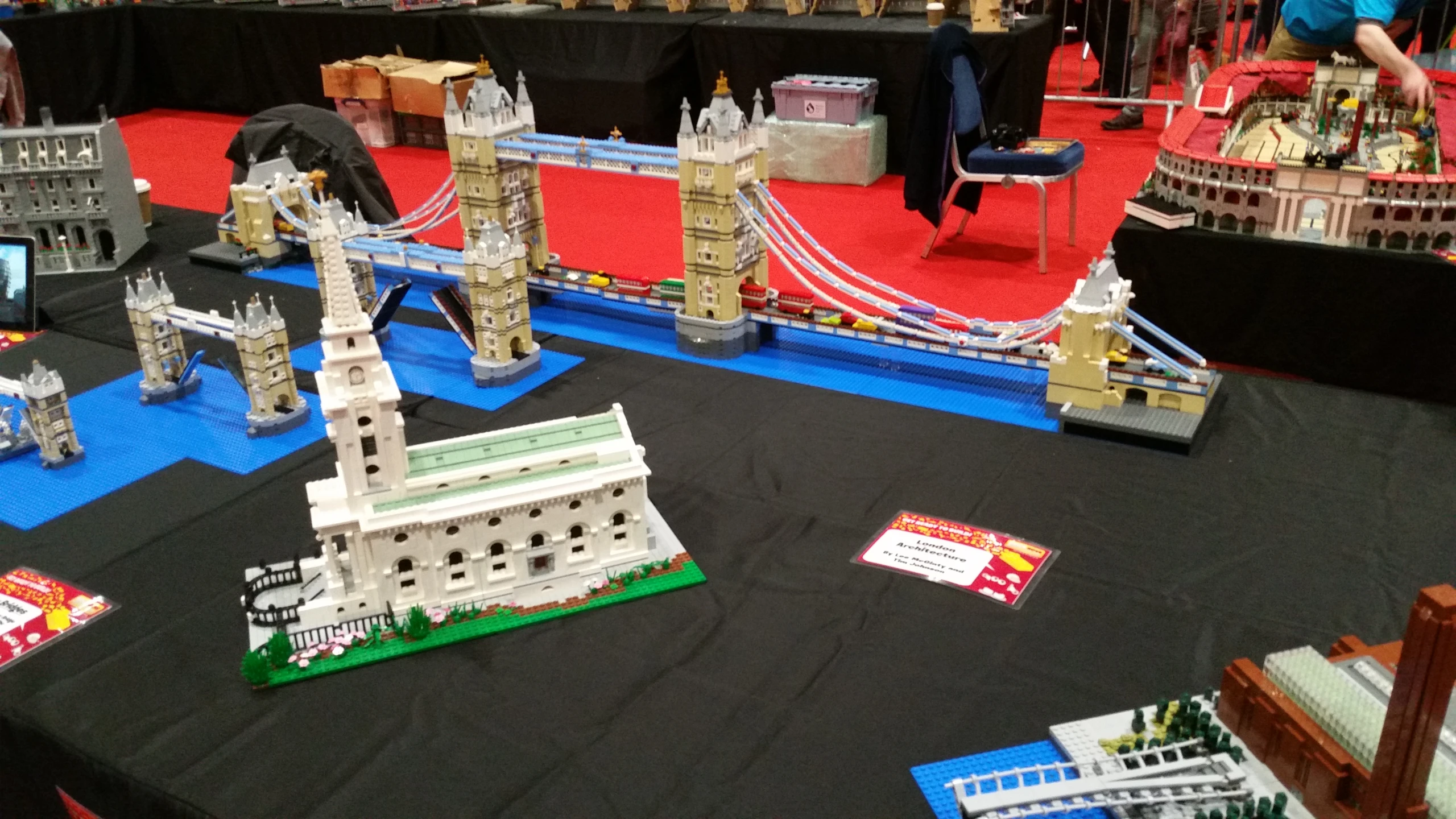 a model of some kind of city surrounded by other legos