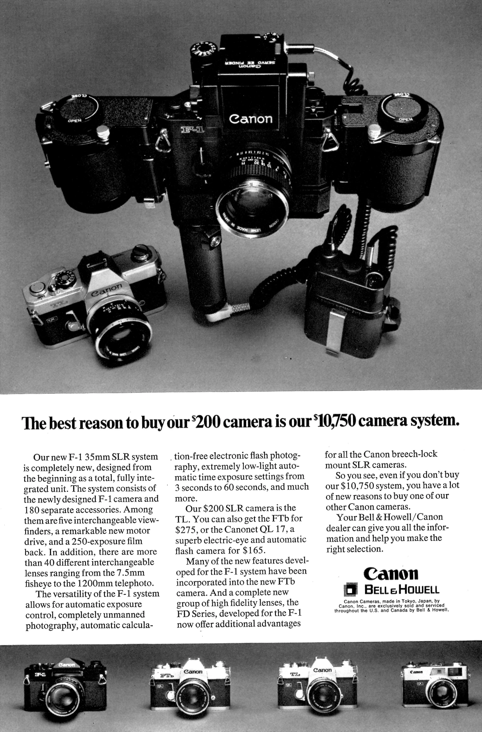 an advertit for cameras is featured in the advertit