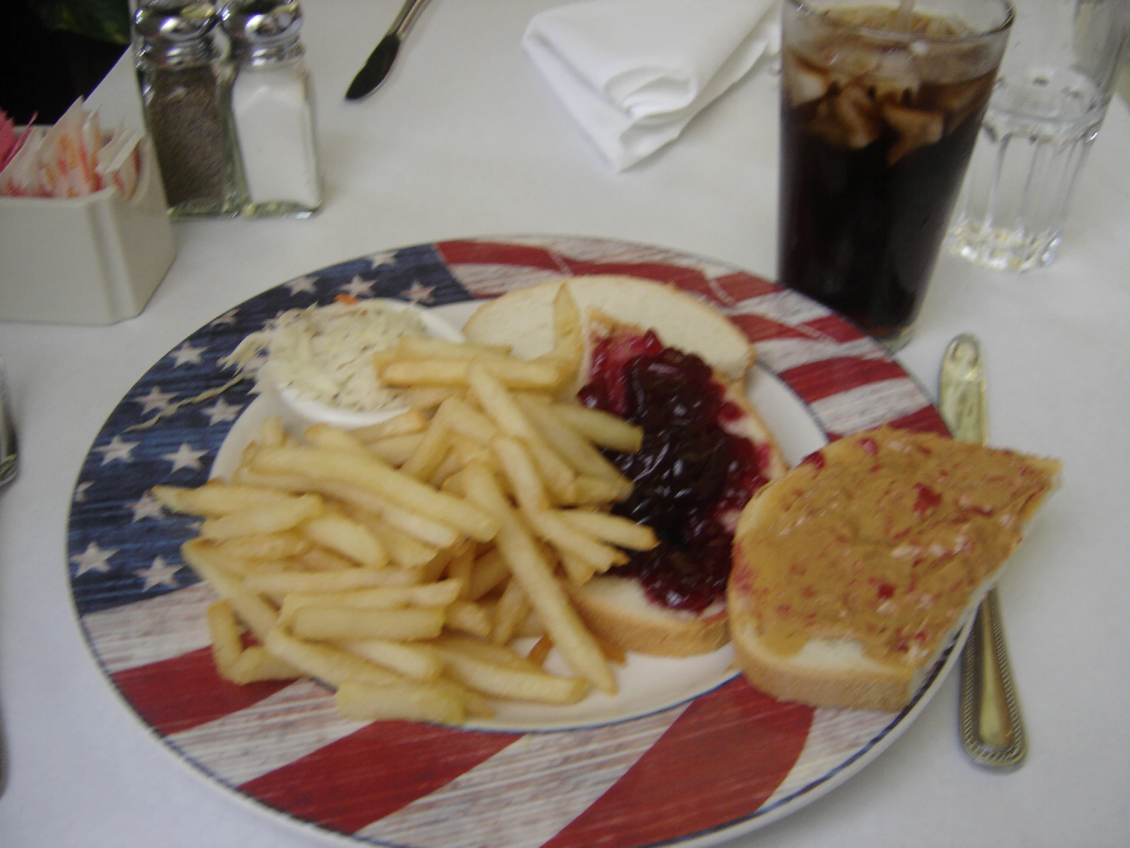 this is a plate of food on the table