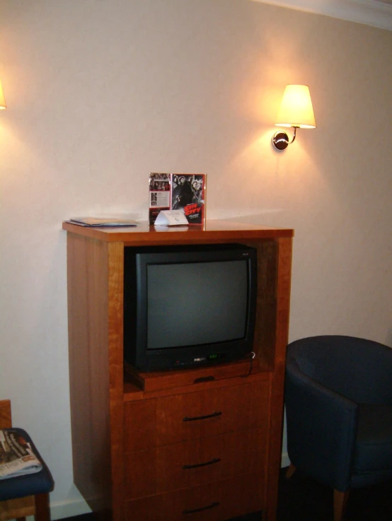 a living room scene with focus on the television