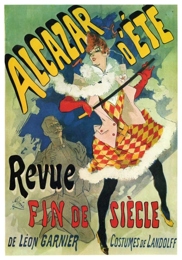 a vintage advertising for a french opera