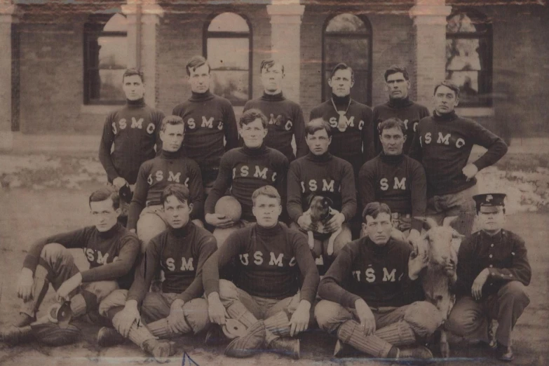 an old pograph of a baseball team