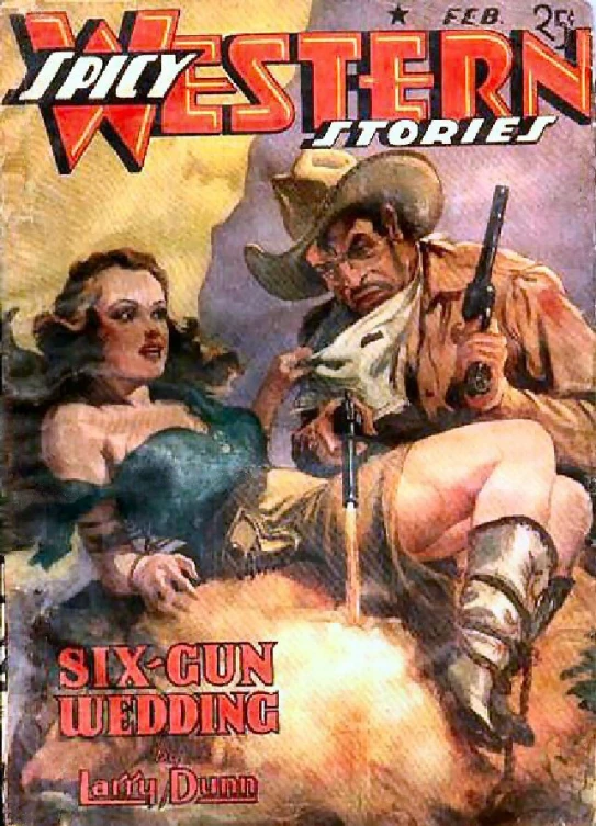 western stories magazine with an old style cover