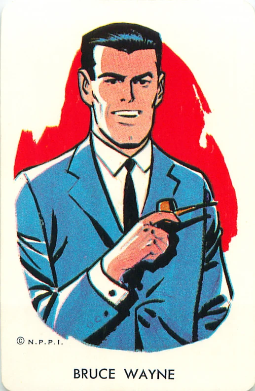 a drawing of a man in a suit holding a lighter