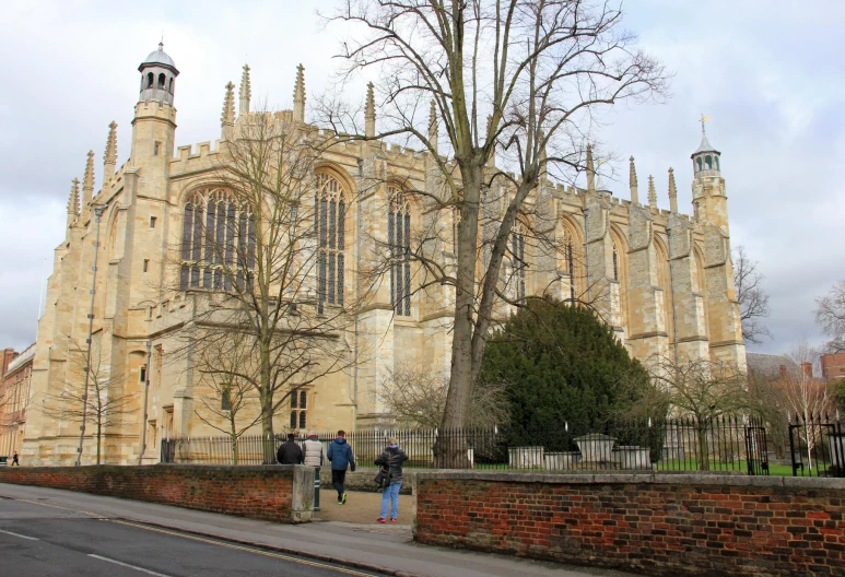 an old gothic church that is taller than its original structure