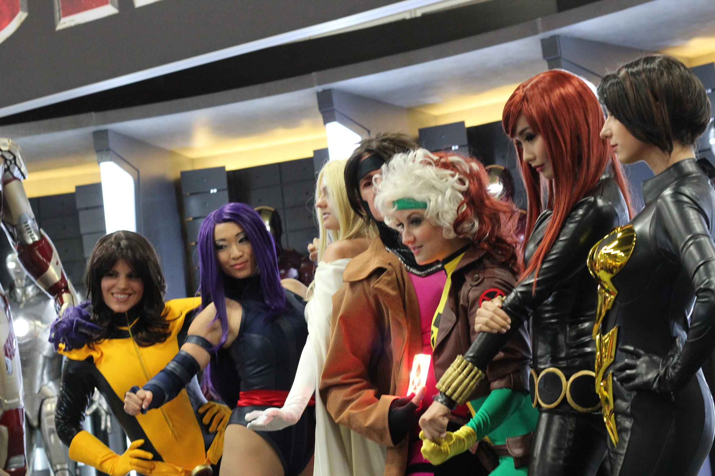 a group of young women dressed in costumes