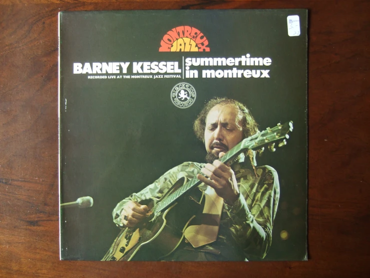 an album cover for barry kessel in montreux