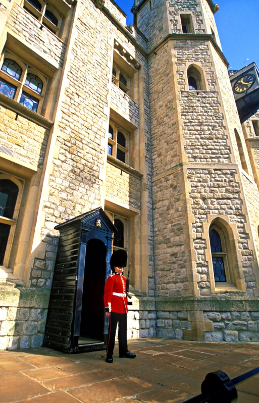 an old building with a very tall tower