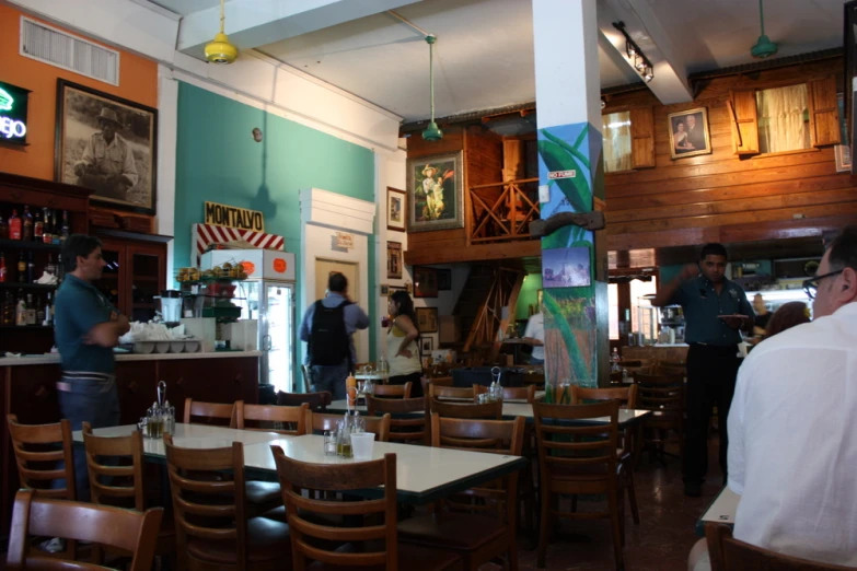 patrons at the dining area of a bar