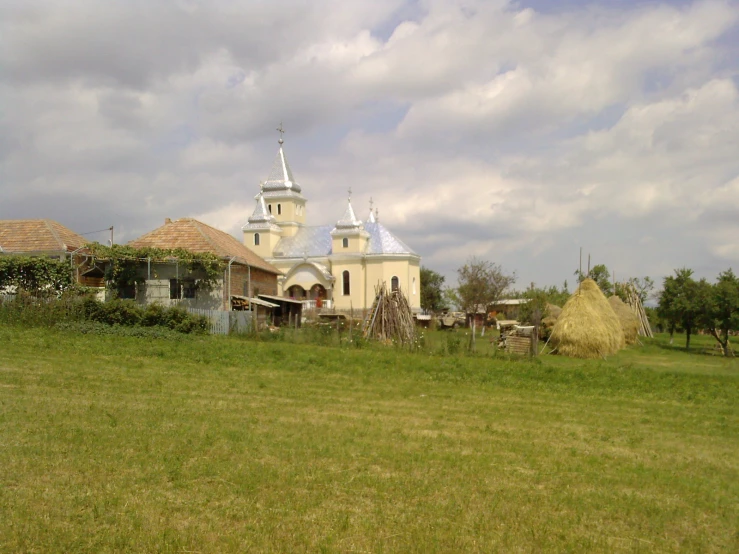 the house has two towers on the roof