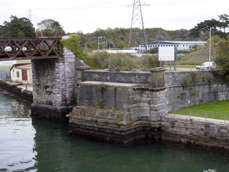 a bridge crossing over a body of water