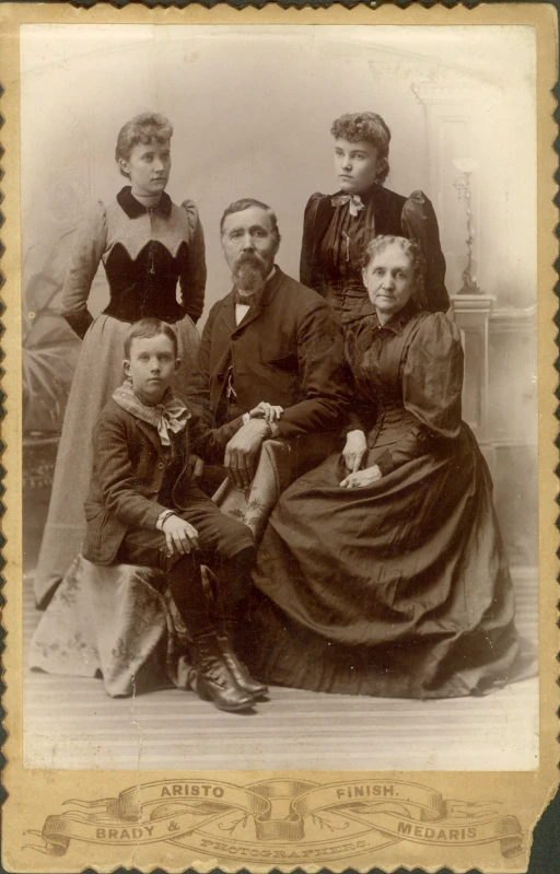 an old po of family from the late 1800's