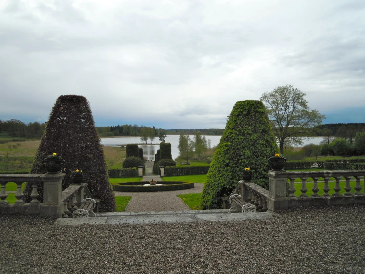 the back gate is open to take in the view