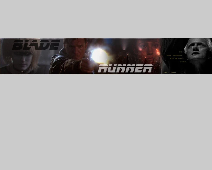 a set of 4 movie titles of the blade runner and term runner