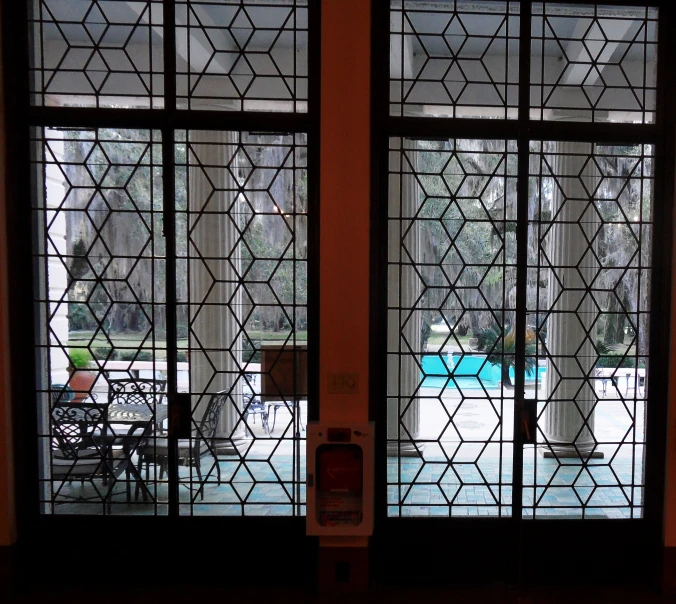 an image of a set of window doors with glass