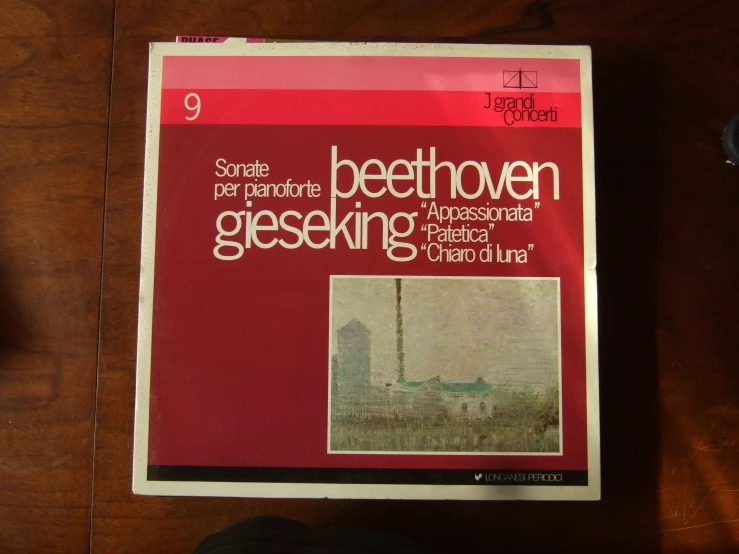 book about beethoven gessong displayed on table
