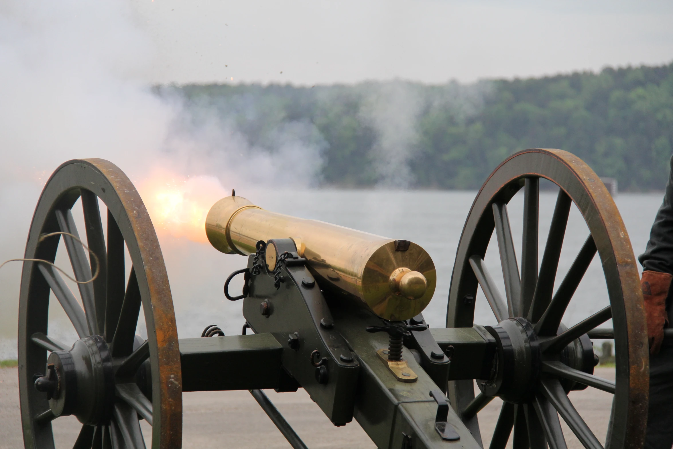 a cannon that is sitting on top of the ground