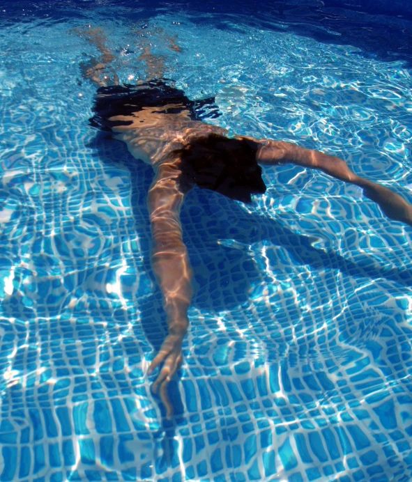 an image of a woman that is swimming