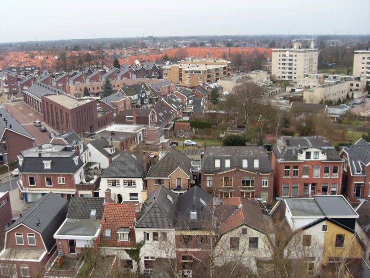 a city with some buildings and trees