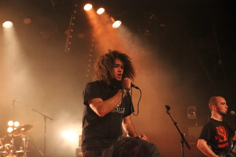 the band metallicocaror performing at a concert