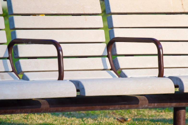 two seats are sitting next to each other