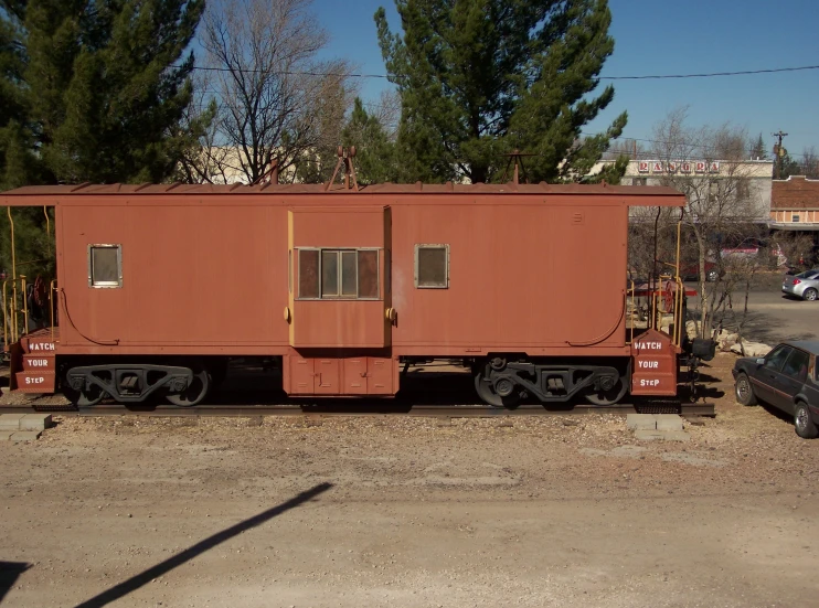 a truck that is sitting in the dirt