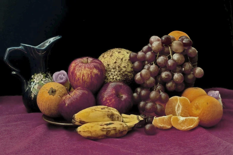 a large group of fruit is placed together