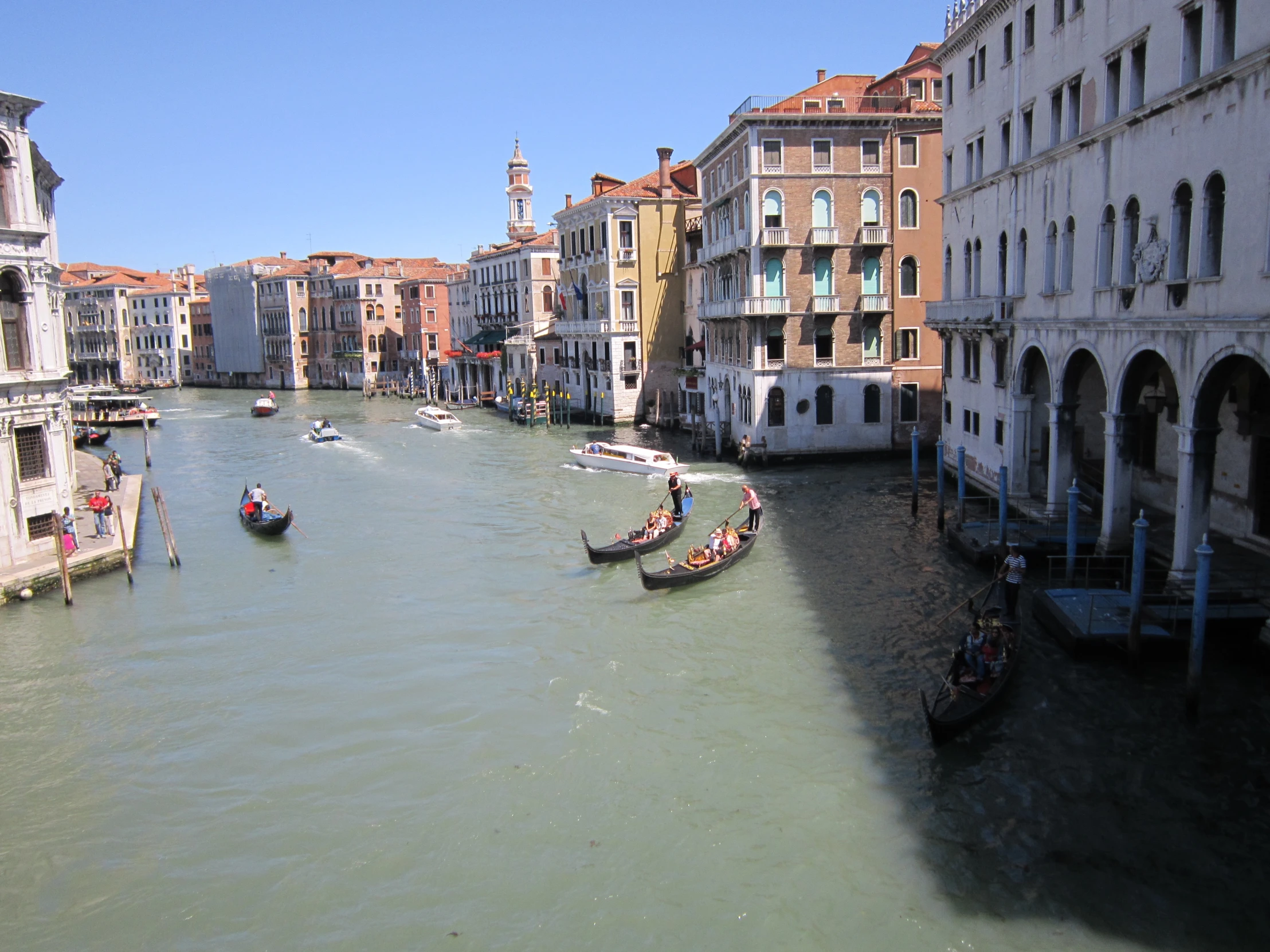 a river running through the middle of town