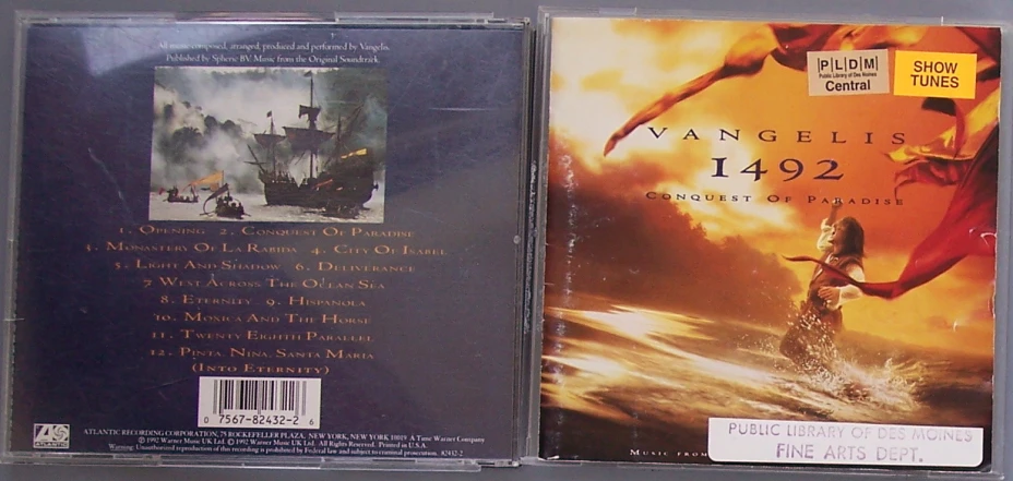 two cds that have an old film and some covers on them