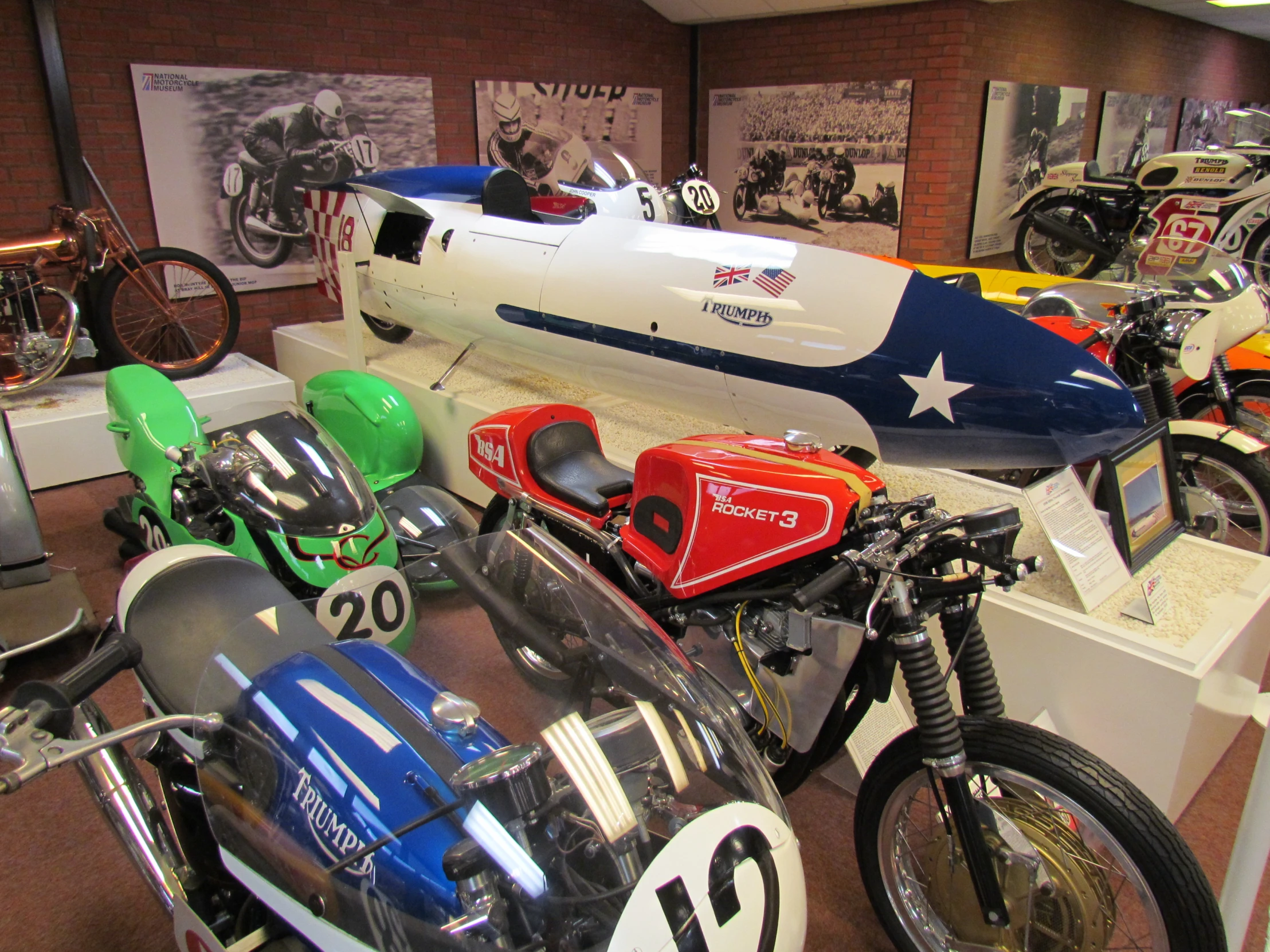 a number of different color and sized motorcycle parts