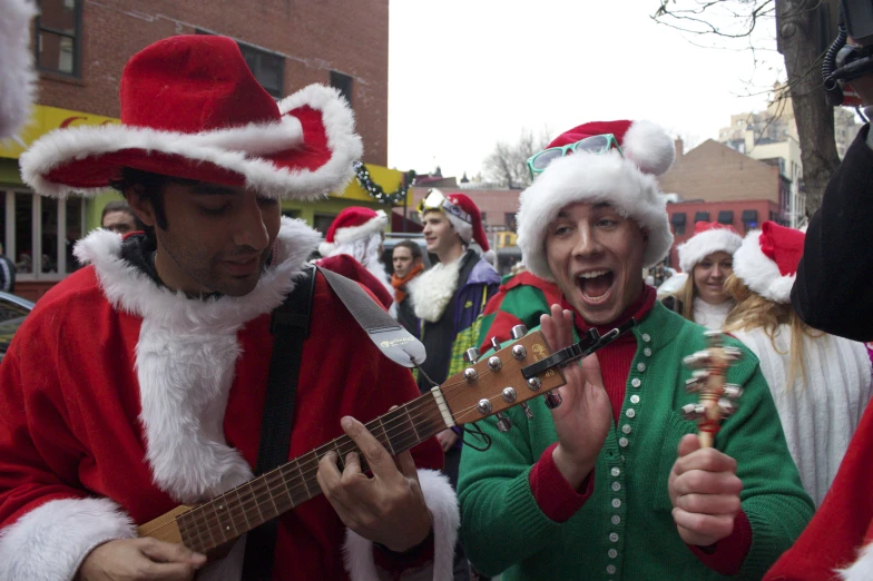 some very nice looking people with instruments