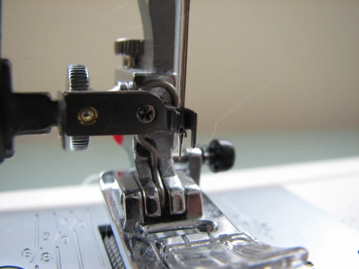 the sewing machine is made with the old metal machine