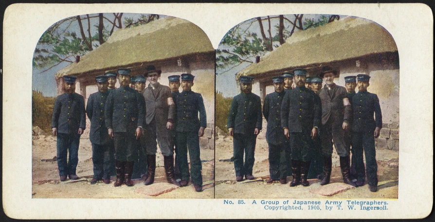 a group of men in military uniforms pose for a picture