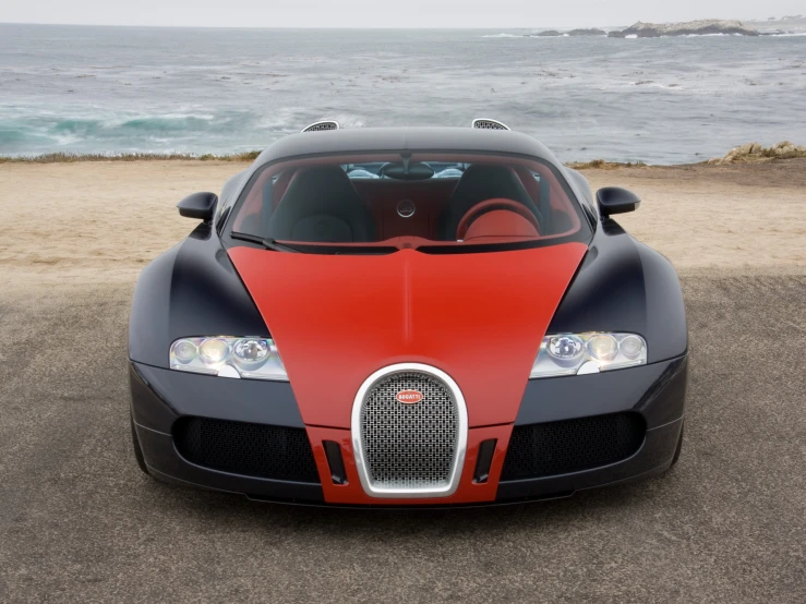 this is a very expensive car parked on the beach