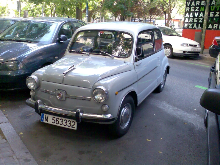 a car parked on the side of the road