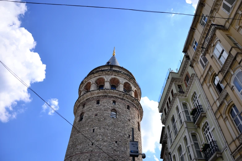 a tall building that has a clock on top