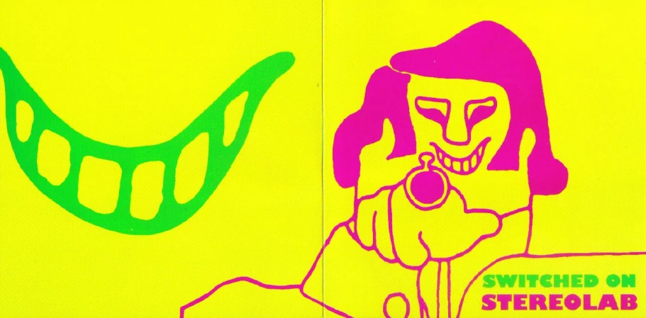 an image of a neon colored artwork depicting a cat