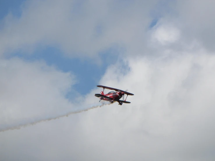 an air plane flying high in the sky