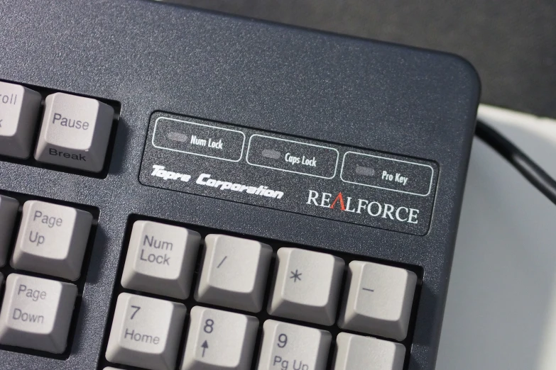 closeup view of key board on computer equipment
