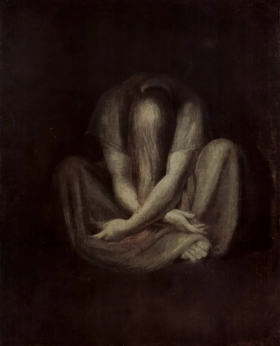 an image of a painting of a woman sleeping