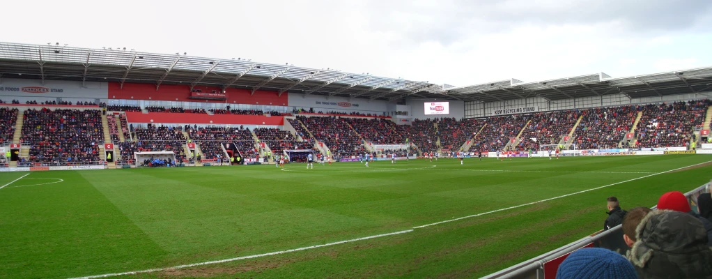 a large field with people on it at an event