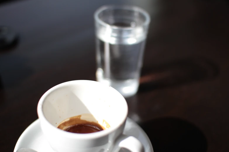 a coffee cup that is sitting on a saucer