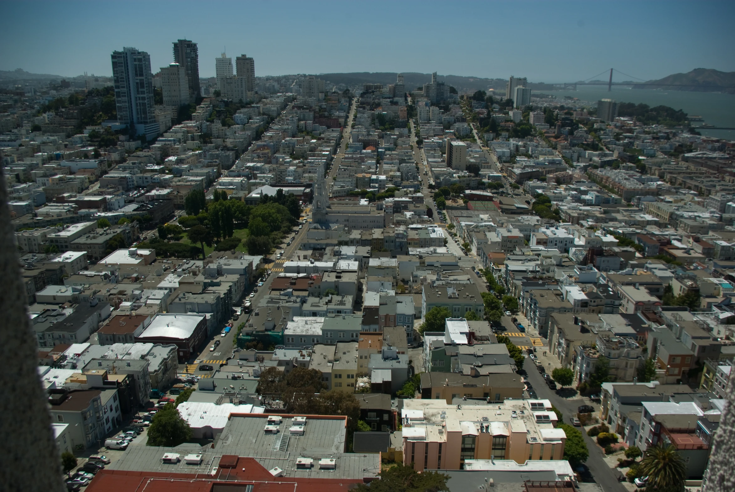 a large city with a number of houses